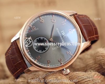 IWC Portuguese 8 Days Rose gold Ardoise Dial Replica IWC Watch
