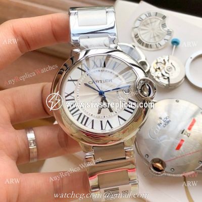 Copy Cartier Ballon Bleu 8215 Automatic Watch Stainless Steel 42mm