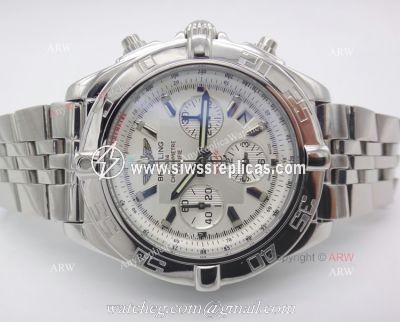 Replica Breitling Chronomat B01 SS Silver Dial Chronograph Watch