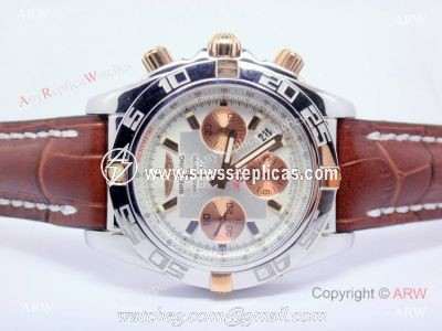 Replica Breitling Chronomat Swiss watch Rose gold subdial