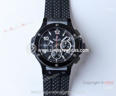 Swiss Grade Replica Hublot Big Bang V6 Chronograph Watch Black Case
