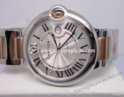 40mm CARTIER Ballon Bleu Replica Watch 2-Tone Rose Gold