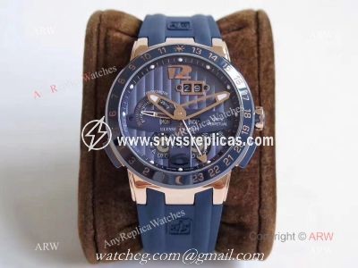 Copy Swiss Ulysse Nardin El Toro / Black Toro Watch Blue Ceramic Bezel