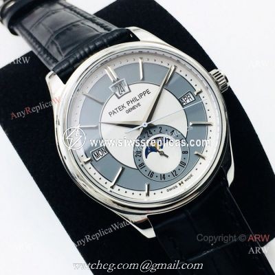 AAA Replica Patek Philippe Annual Calendar Blue Dial Men Watch Cal324