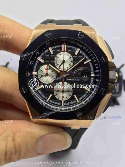 Swiss Audemars Piguet Royal Oak Offshore EARRICHELLO Replica Watch ROSE GOLD