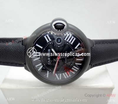 Cartier Ballon Bleu Black ADLC Case Wristwatch Newest Replica