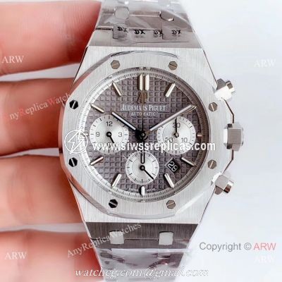 Swiss Grade 1 Copy Audemars Piguet Royal Oak Chronograph 41mm Watch Gray Face