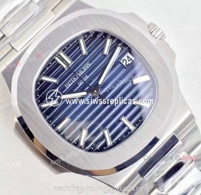 Swiss 324SC Patek Philippe Blue Face SS Watch