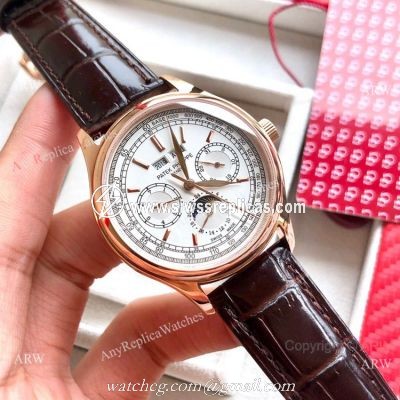Swiss Copy Patek Philippe Base 1000 Rose Gold Watches with Moonphase