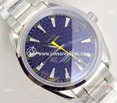 Swiss Omega Seamaster 15 007 Gauss Blue Face Watch
