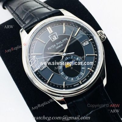 PPF Swiss Replica Patek Philippe Annual Calendar 41mm watch Blue Dial