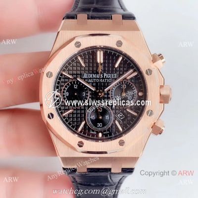 BF Swiss Audemars Piguet Royal Oak 26331OR Rose Gold Black Watch Super Clone