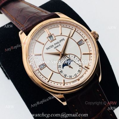 PPF Factory Patek Philippe Annual Calendar Rose Gold watch Swiss Grade 1