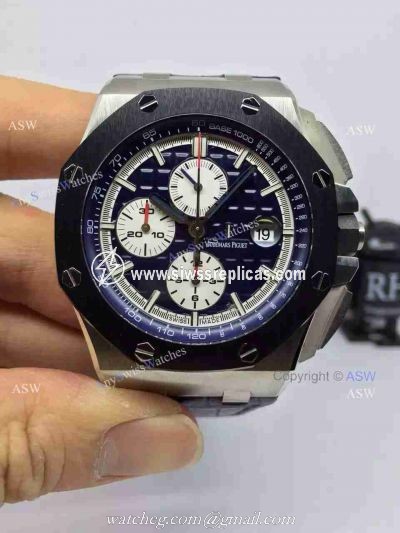 Swiss Copy Audemars Piguet Watch Blue Dial Blue Leather