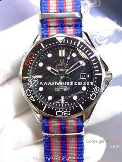 Omega Replica Watches James Bond Nato Strap 007 Face Watch