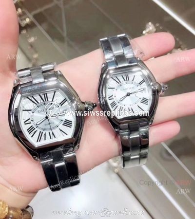 Cartier Roadster Stainless Steel Lovers Watch AAA Replica