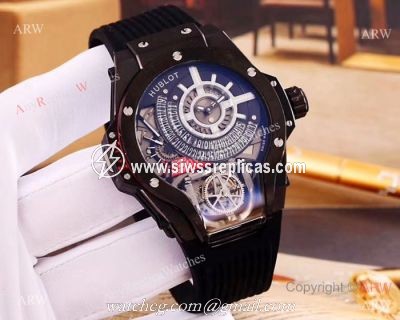 Swiss Quality Replica Hublot MP-09 Tourbillon Bi-Axis Watch All Black