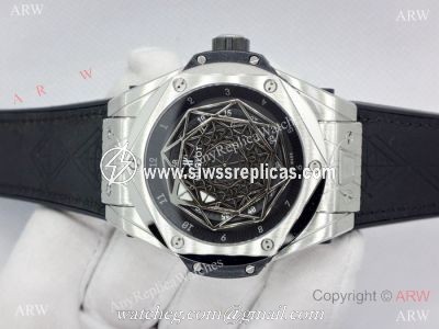 Swiss Grade Hublot Big Bang Sang Bleu Stainless Steel Watch 2019 Replica