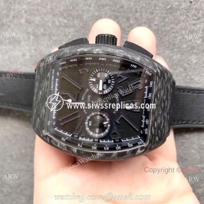 Franck Muller Vanguard Carbon Fibre Watch New Replica