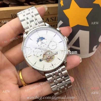 Fake IWC Portuguese Moonphase Watches 44mm Stainless Steel