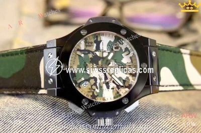 High Quality Hublot Big Bang Men Watch Black Case Camouflage Dial