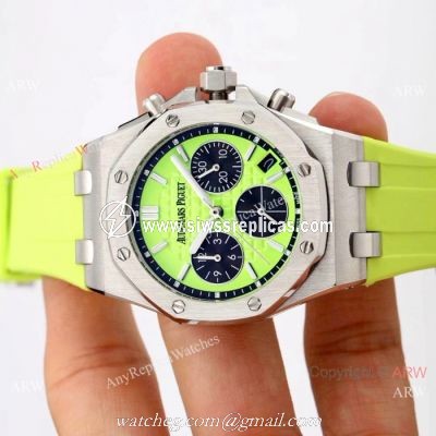 Audemars Piguet Knock off Watches / Women Size / Royal Oak offshore SS Green Dial