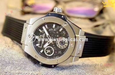 Hublot Big Bang Automatic Watch Replica SS Skeleton Dial