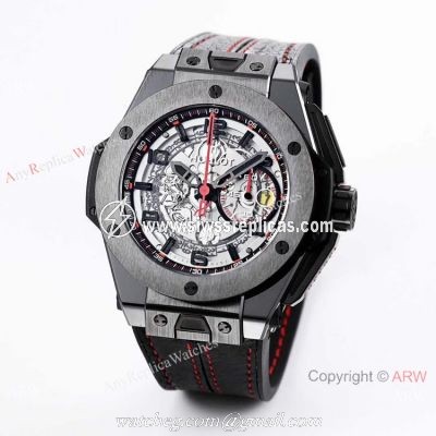 (HBBV6) Copy Hublot Big Bang Ferrari Ceramic Chronograph Watch Swiss Grade