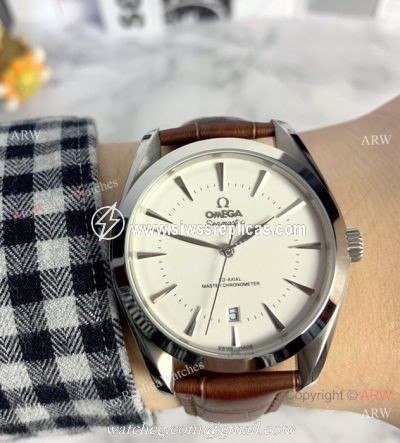 Fake Omega Seamaster Aqua Terra Omega Watch White Face 40mm