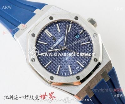 Copy Audemars Piguet Royal Oak 41mm Watches Blue Dial Deployment Clasp