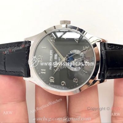 Swiss Grade One Patek Philippe Moonphase Replica Watch Ref.5396 Gray Rhodium Annual Calendar Face