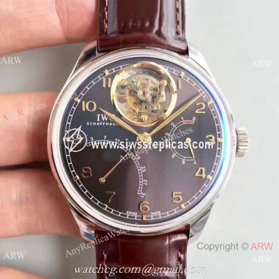 IWC Portugieser Tourbillon SS Slate-coloured Dial Replica Watch Swiss Grade