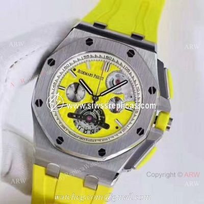NEW Replica Audemars Piguet Royal Oak Offshore Watches SS Yellow Dial