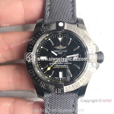 Swiss Grade Copy Breitling Avenger II Seawolf Solid Black Design Watch 45mm