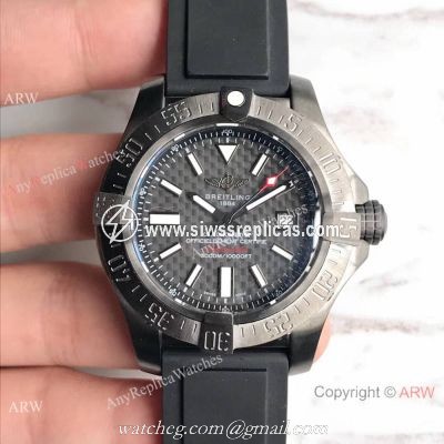 Swiss Fake Breitling Avenger II Seawolf Limited Edition 45mm Watch Rubber Strap