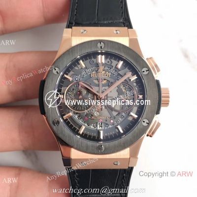 Swiss Grade 7750 Replica Hublot Big Bang Rose Gold 44mm Watch