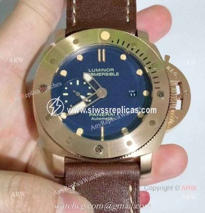 New Copy Panerai Luminor Submersible Blue Dial watch Panerai PAM00671