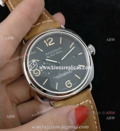 Knockoff Panerai Radiomir Black Seal 3 Days Automatic PAM388 Mens watch Black Face