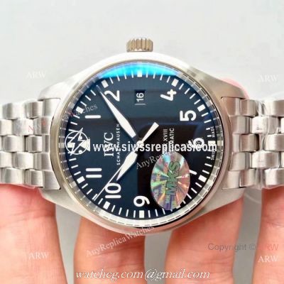 Swiss Grade IWC Mark XVIII Replica Watch Stainless Steel Black Dial