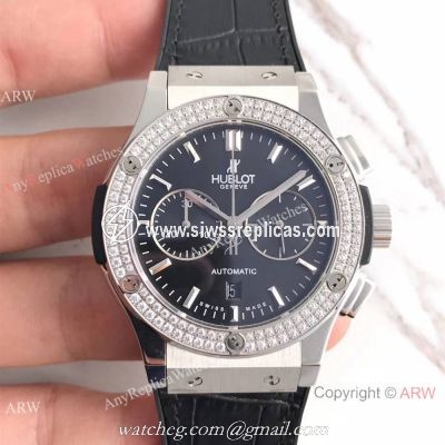 Swiss Knock off Hublot Big Bang Classic Diamond Bezel Watch 7750 Swiss Grade