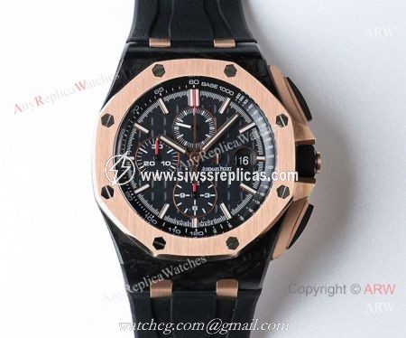 JF AUDEMARS PIGUET 26400 CAL.3126 44MM ROSE GOLD CASE WATCH