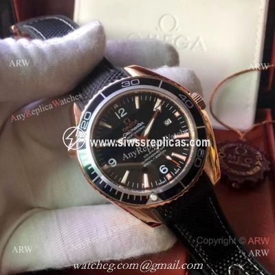 Omega Seamaster Planet Ocean Men Watches Rose Gold Omega Clone Watch
