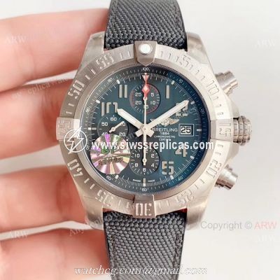 Swiss Replica Breitling Avenger Bandit Valjoux7750 Watch Military Watch strap