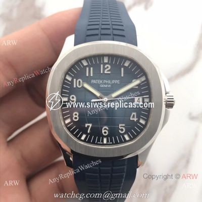 Swiss Grade Patek Philippe Aquanaut 5168G Watch SS Blue Dial