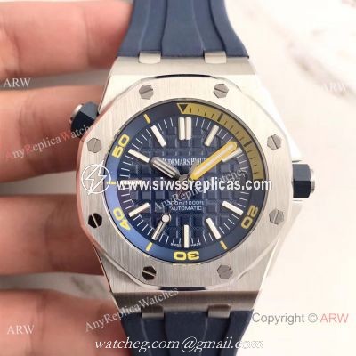 Swiss Grade Audemars Piguet Royal Oak Offshore Ss Blue Dial Replica watch