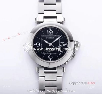 Best Quality Cartier Pasha 2020 Ladies Watches Automatic Replica With Black Dial
