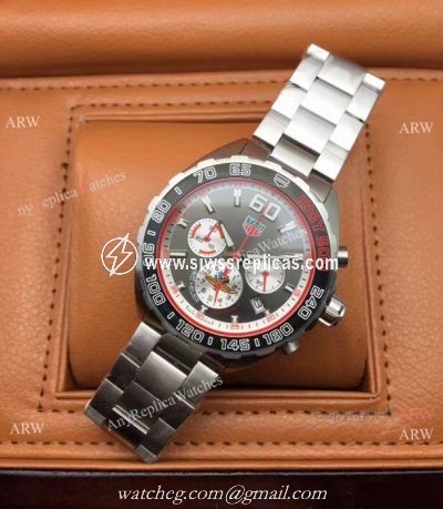 Fake Tag Heuer F1 Formula 1 Indy 500 Chrono Watches Stainless Steel Gray