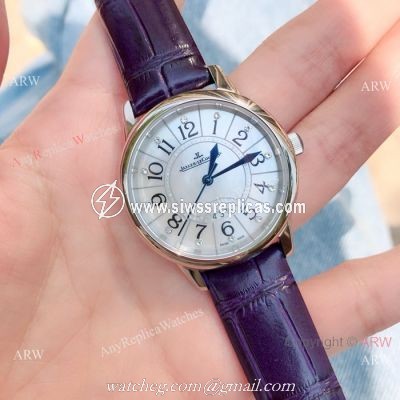 Low Price Jaeger-LeCoultre Rendez Vous Lady Watch SS Purple Leather Strap