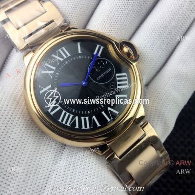 Clone Cartier Ballon Bleu AUTOMATIC Watches Rose Gold Moonphase Face