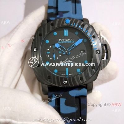 Copy Panerai Luminor Submersible Camouflage PAM 960 Watches Carbon Case